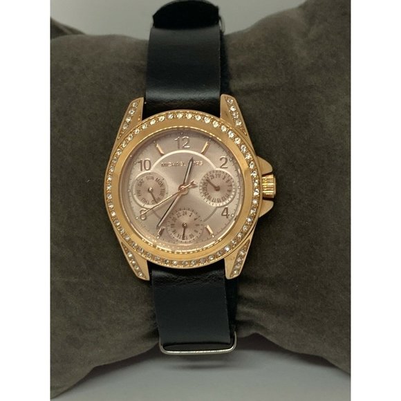Michael Kors MK6175 Women\'s Black Leather Analog R main image 5